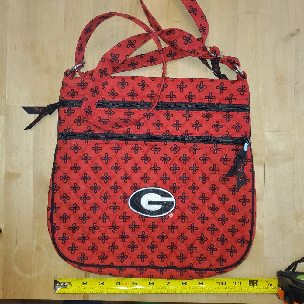 Vera Bradley Georgia Bulldogs Red and Black Crossbody Bag